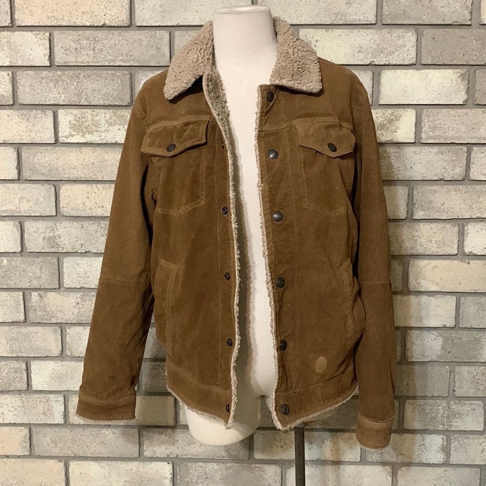 Aeropostale super warm leather jacket women small